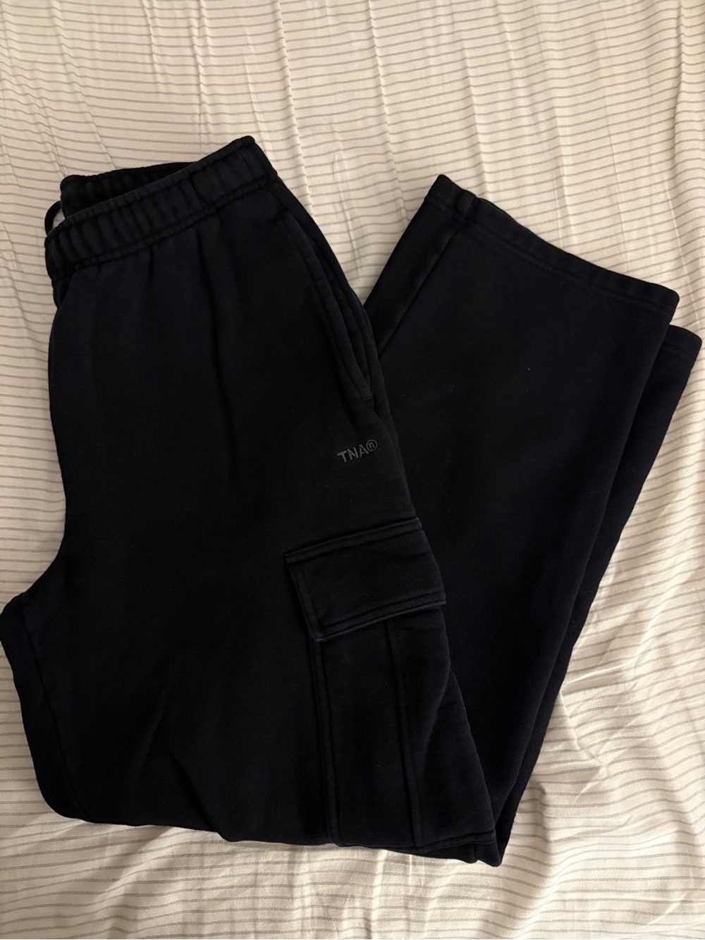 TNA Black Cargo Sweatpants